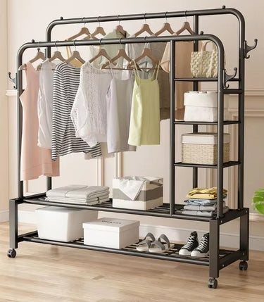 Bedroom Folding Hanging Clothes Rack